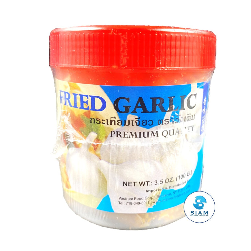 Fried Garlic - Wang Derm (3.5 oz-Net Wt 4.9 oz) กระเทียมเจียว วังเดิม shippable Wang Derm