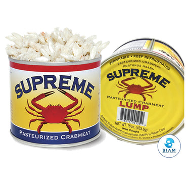 Pasteurized Crab Meat, Lump - Supreme (12 lbs case-$16.45)  เนื้อปู Lump แบบยกลัง Supreme