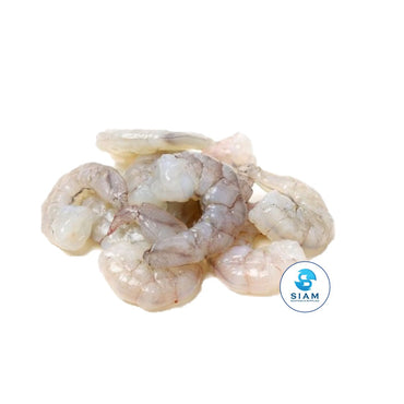 Peeled & Undeveined (PUD) White Shrimp, Tiny 90/110 (50 lbs case-$5.45/lb) กุ้งปอกเปลือก ขนาด 90-110 ตัวต่อปอนด์ แบบยกลัง Domestic Brand