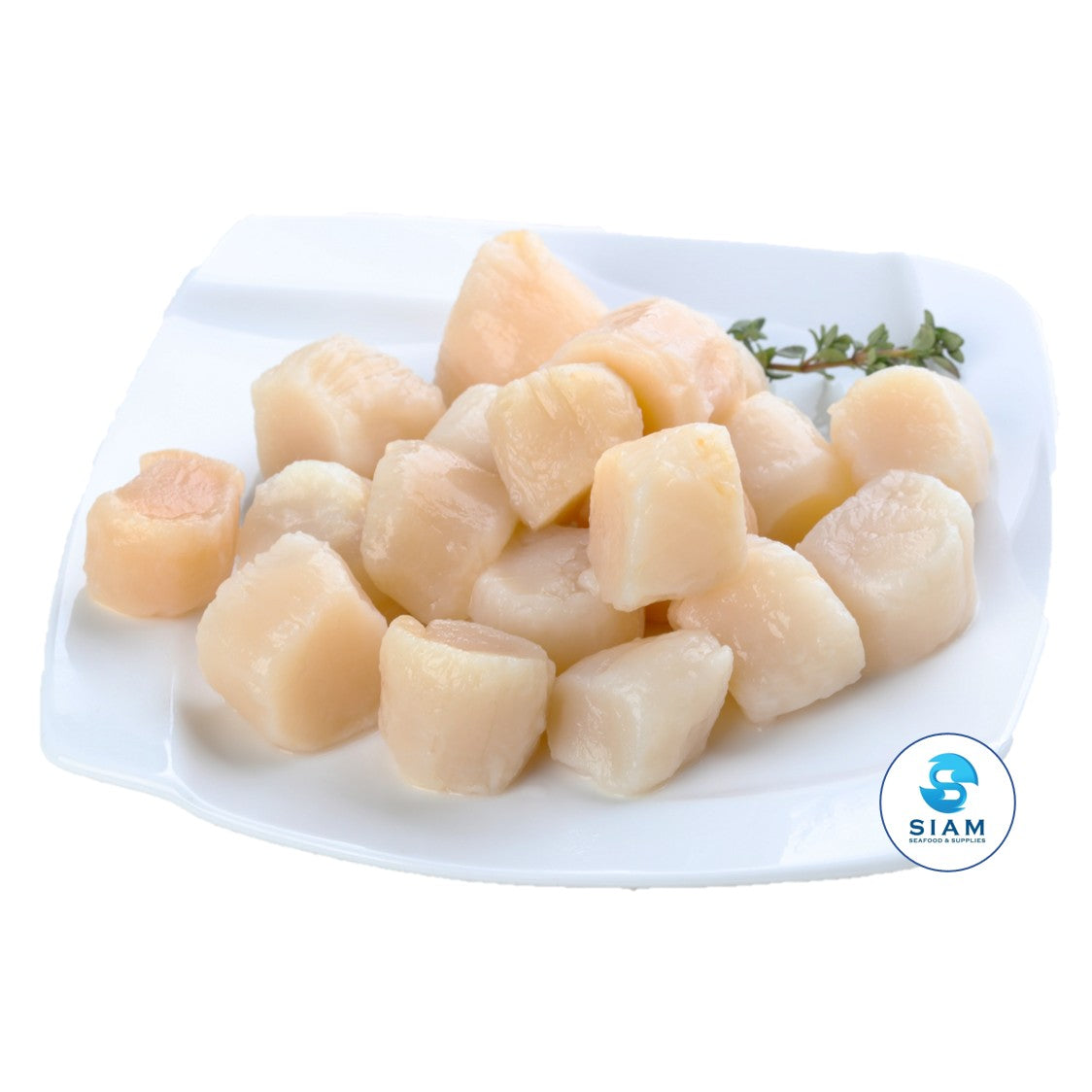 Peruvian Sea Scallops (Block) Medium 20/30 - Eastern (50 lbs case-$8.95/lb) หอยเชลล์เปรู ขนาด 20-30 ตัวต่อปอนด์ แบบยกลัง Eastern