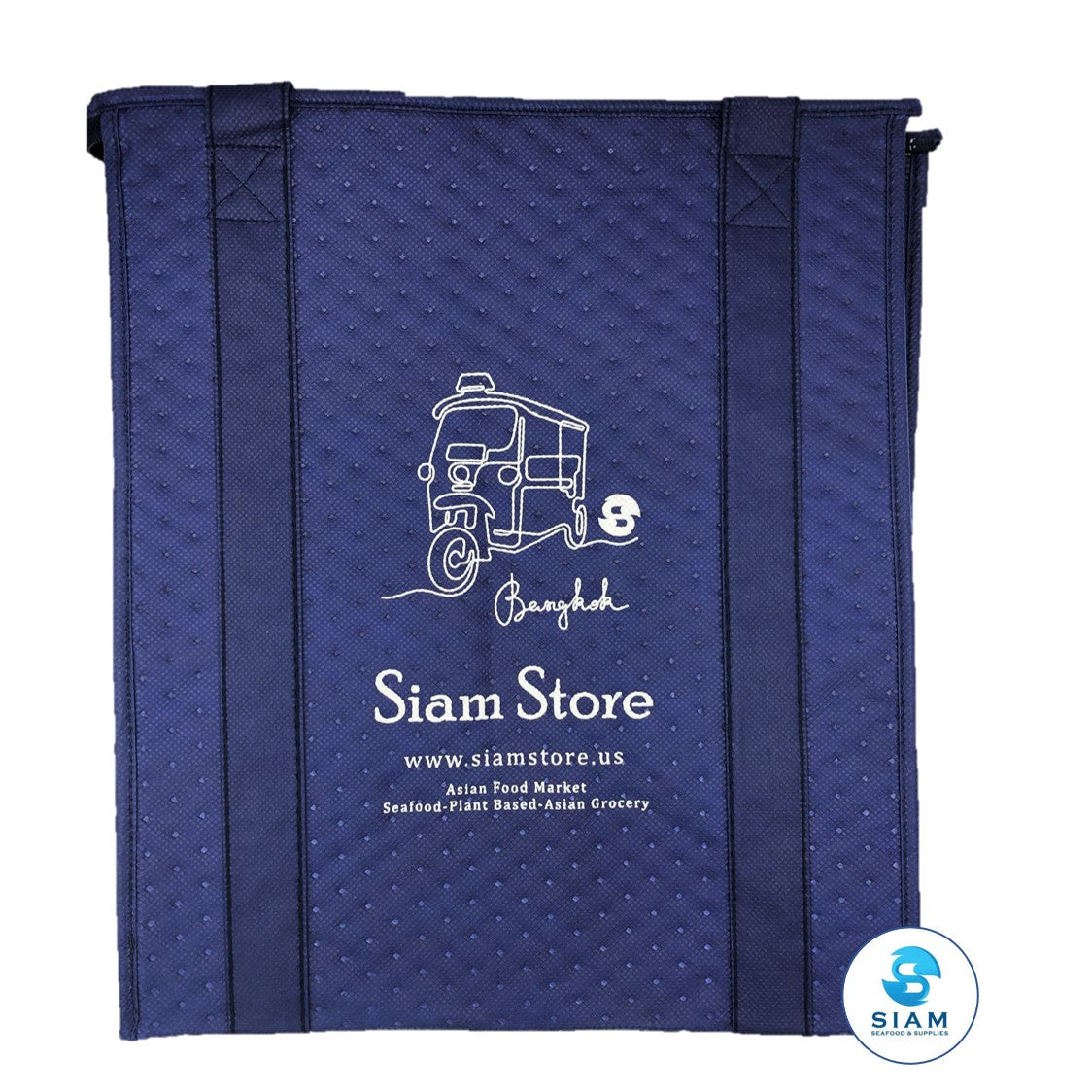 Premium Insulated Grocery Bag (7.2 oz) shippable Siam Store - Thai & Asian Food Market