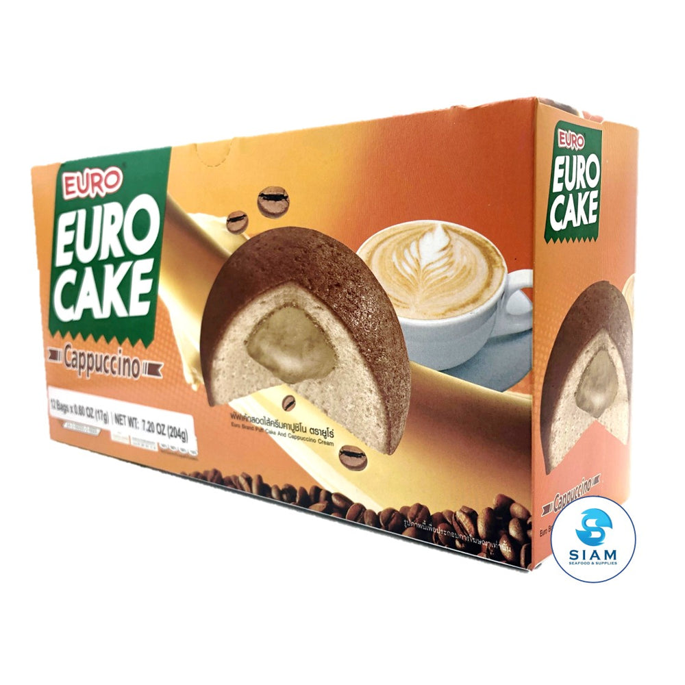 Puff Cake, Cappuccino Cream - Euro (12 packs-Net Wt 9.5 oz)  shippable Euro