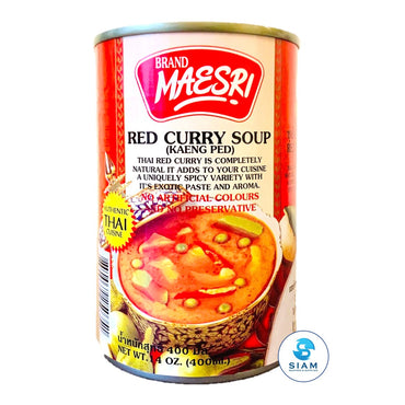 Red Curry Soup, Ready to Cook - MaeSri (14 oz-Net Wt 16.9 oz) ซุปแกงแดงสำเร็จรูป แม่ศรี shippable MaeSri