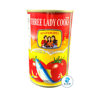 Sardines in Tomato Sauce - Three Lady Cooks (5.5 oz-Net Wt 7.0 oz) ปลาซาร์ดีนในซอสมะเขือเทศ ตราสามแม่ครัว shippable Three Lady Cooks