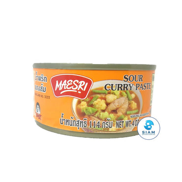 Sour Curry Paste (Gaeng Som) - Maesri (4 oz-Net Wt 5.4 oz) น้ำพริกแกงส้ม แม่ศรี shippable MaeSri