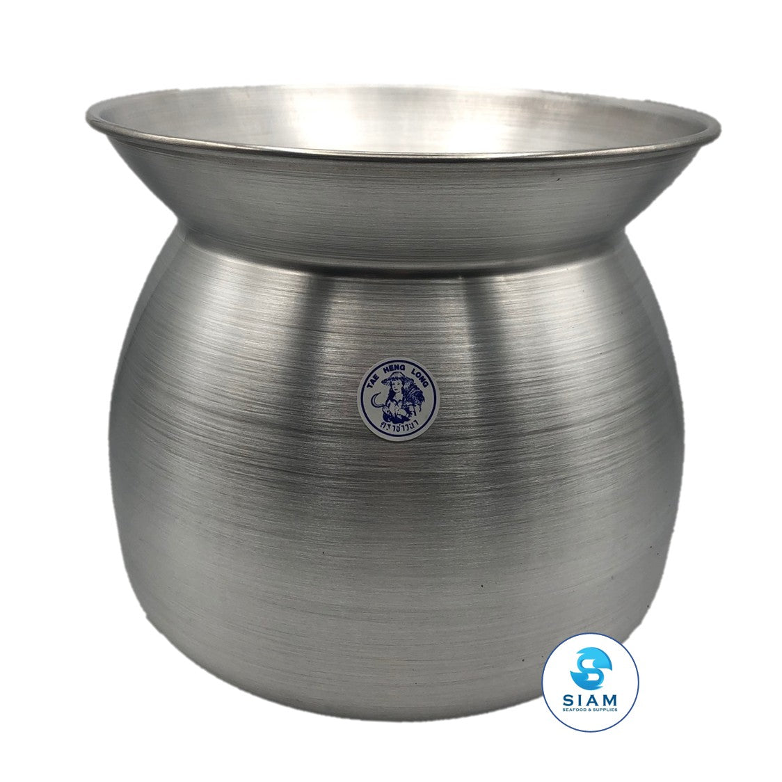 Sticky Rice Steamer Aluminum Pot (24 cm) - Tae Heng Long (12.3 oz) หม้อนึ่งข้าวเหนียว ตราชาวนา shippable Tae Heng Long