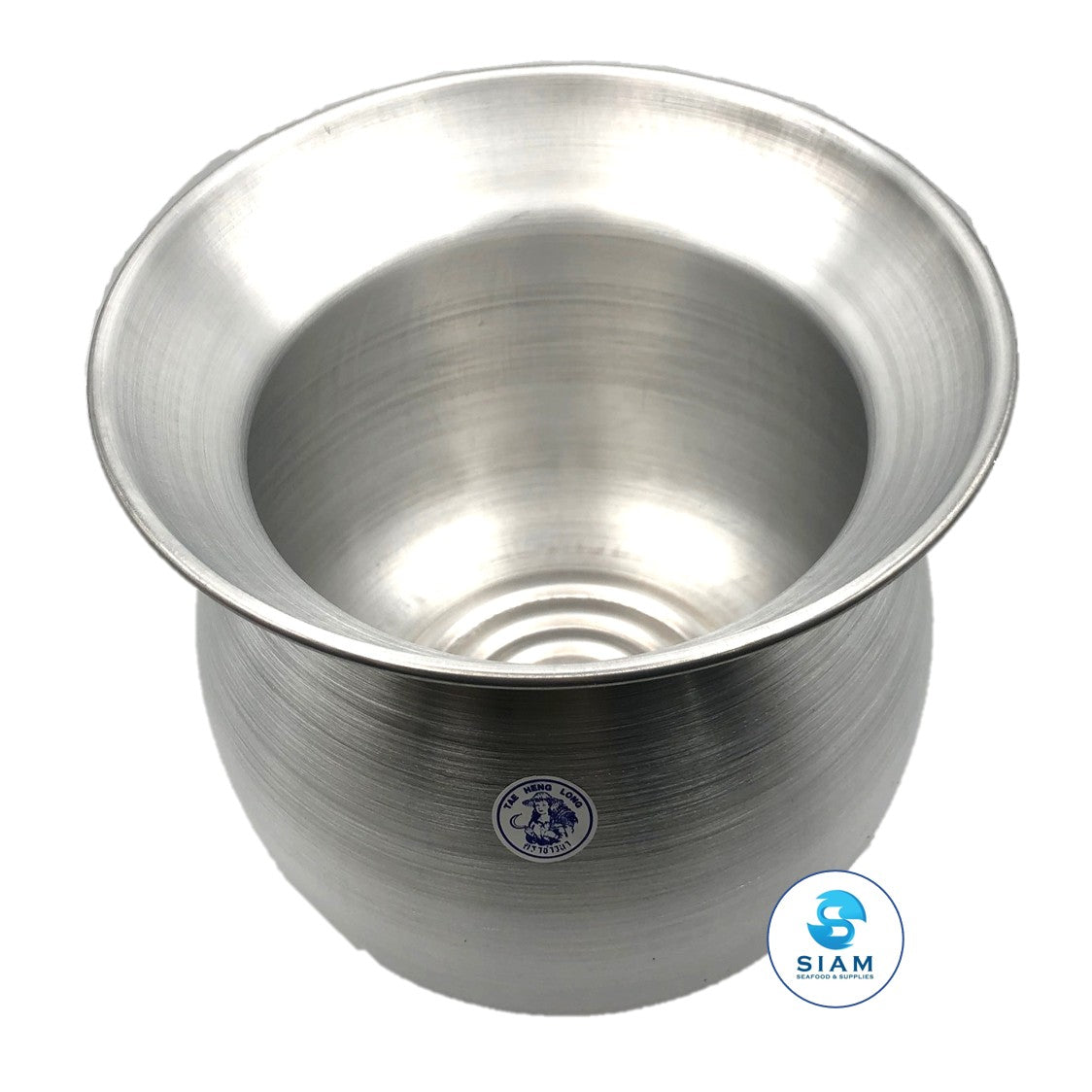 PANWA Sticky Rice Aluminum Cook Pot from Thailand - Genuine Replacement Pot  for Traditional Steamer Crock, Family Size 8.67 Inch Standard Diameter (22