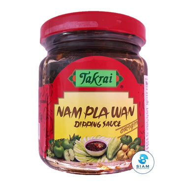 Sweet & Sour Fruit Dipping Sauce (Nam Pla Wan) - Takrai (7.58 oz-Net Wt 12.7 oz) น้ำปลาหวาน ตราตะไคร้ shippable Takrai