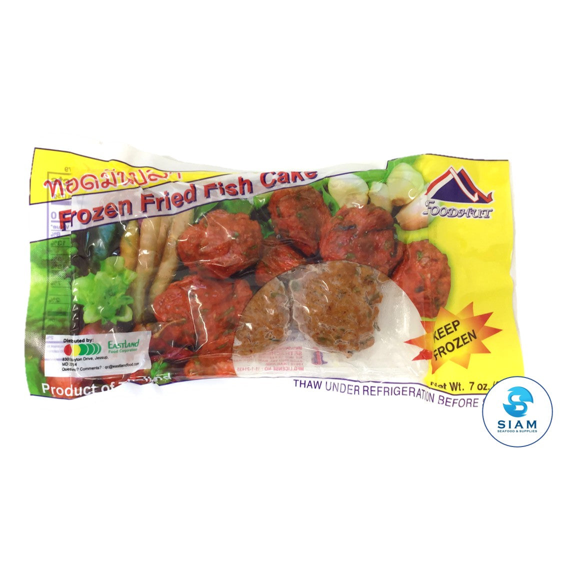 Thai Fried Fish Cake, Frozen - FoodHut (8 pcs, 7 oz) FoodHut
