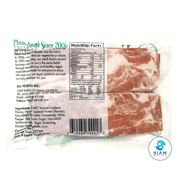 Vegan Bacon Slices - All Vegetarian Inc เบคอนเจ แบบสไลด์ All Vegetarian Inc