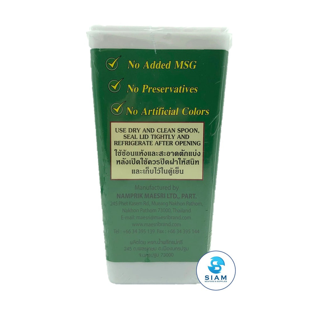 Vegetarian Green Curry Paste - Maesri (2.2 lbs-Net Wt 2.6 lbs) ??????????????????? (??????????) ?????? MaeSri