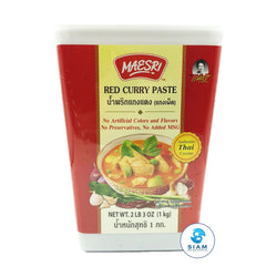 Vegetarian Red Curry Paste - Maesri (2.2 lbs-Net Wt 2.6 lbs) ????????????? (??????????) ?????? MaeSri