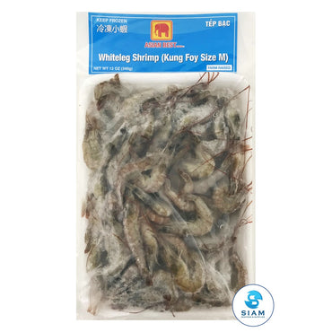 Whiteleg Shrimp (Kung Foy) Size M, Frozen - Eastland (12 oz) กุ้งฝอย ขนาดกลาง Asian Best